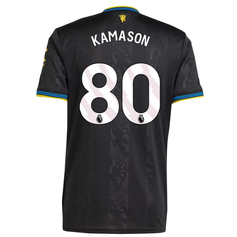 Danxen Kvinnor Jaydan Kamason #80 Svart Gul Blå Tredjesatsen Matchtröjor 2025/26 Tröjor T-Tröja