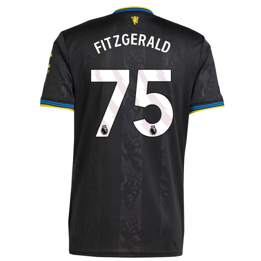 Danxen Kvinnor Jayce Fitzgerald #75 Svart Gul Blå Tredjesatsen Matchtröjor 2025/26 Tröjor T-Tröja