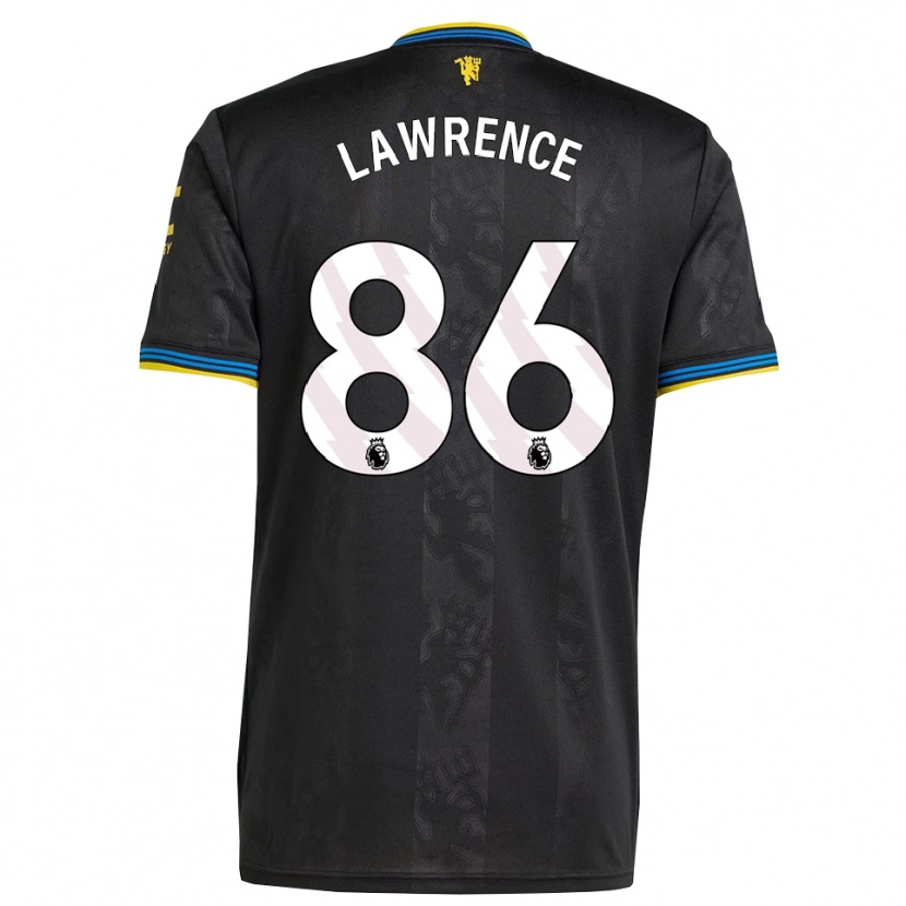 Danxen Kvinnor Marcus Lawrence #86 Svart Gul Blå Tredjesatsen Matchtröjor 2025/26 Tröjor T-Tröja