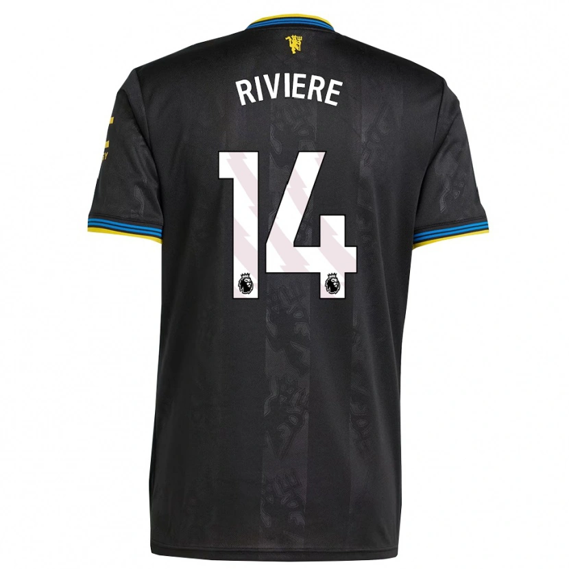 Danxen Kvinnor Jayde Riviere #14 Svart Gul Blå Tredjesatsen Matchtröjor 2025/26 Tröjor T-Tröja