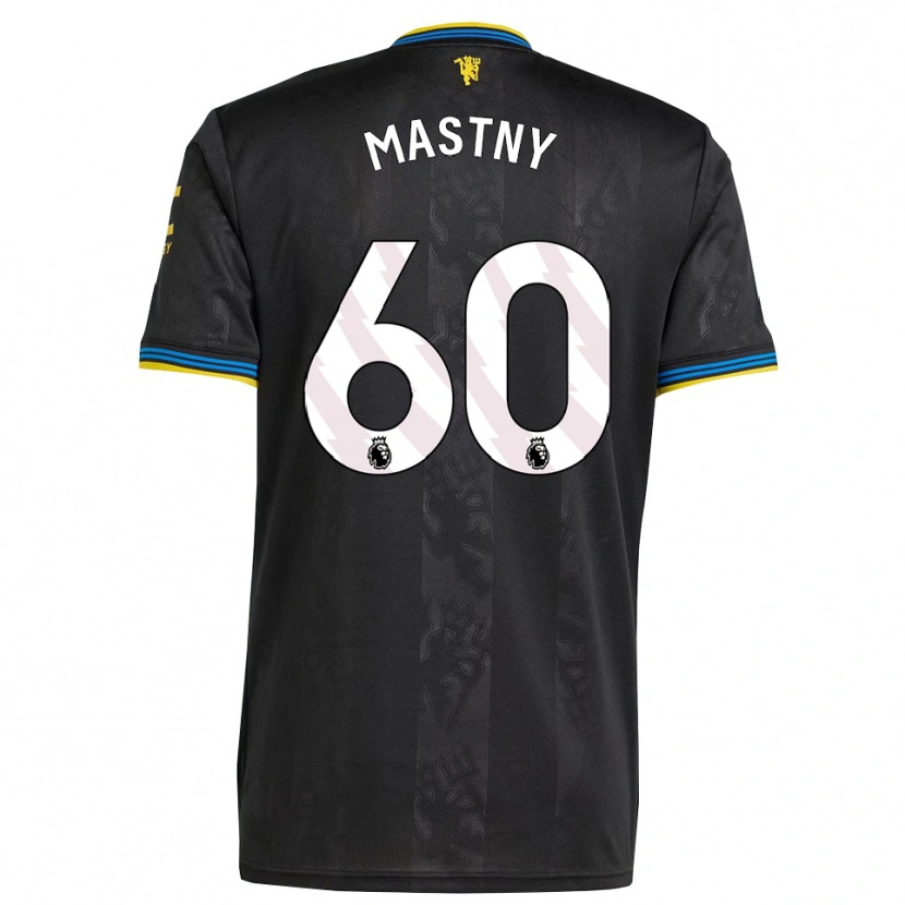 Danxen Kvinnor Ondrej Mastny #60 Svart Gul Blå Tredjesatsen Matchtröjor 2025/26 Tröjor T-Tröja