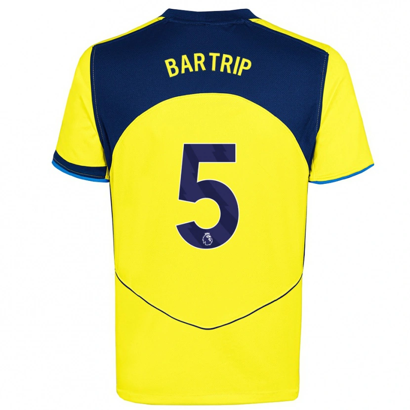 Danxen Kvinnor Molly Bartrip #5 Gul Marinblå Tredjesatsen Matchtröjor 2025/26 Tröjor T-Tröja