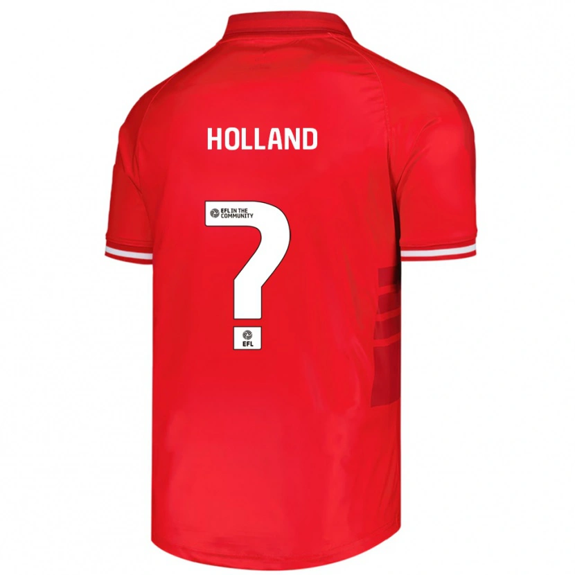 Danxen Barn Eliza Holland #0 Röd Vit Hemmatröja Matchtröjor 2025/26 Tröjor T-Tröja