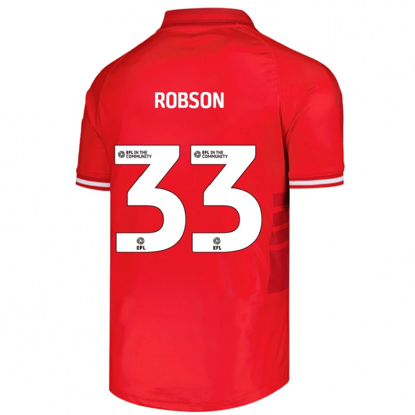 Danxen Barn Robson Woodcock #33 Röd Vit Hemmatröja Matchtröjor 2025/26 Tröjor T-Tröja