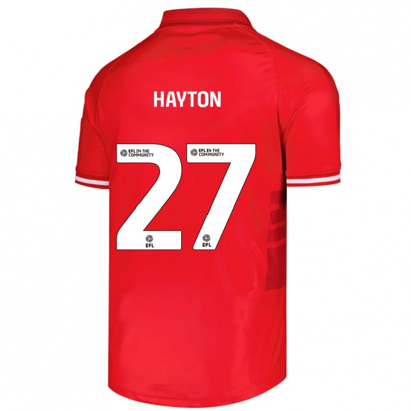 Danxen Barn Adam Hayton #27 Röd Vit Hemmatröja Matchtröjor 2025/26 Tröjor T-Tröja