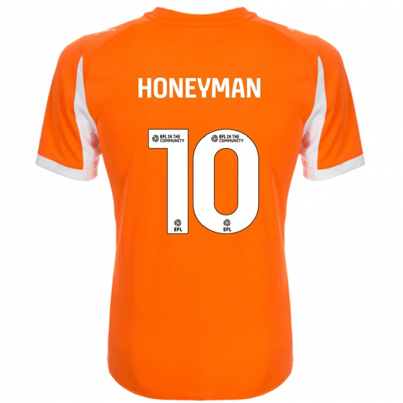 Danxen Barn George Honeyman #10 Orange Vit Hemmatröja Matchtröjor 2025/26 Tröjor T-Tröja