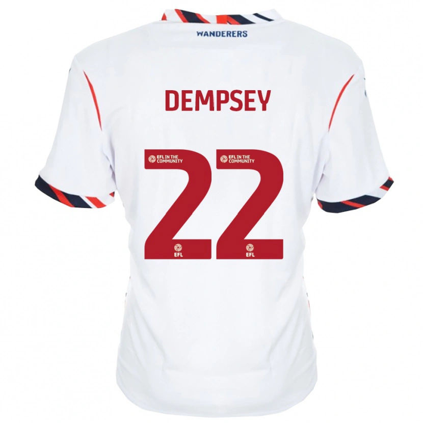 Danxen Barn Kyle Dempsey #22 Vit Röd Hemmatröja Matchtröjor 2025/26 Tröjor T-Tröja