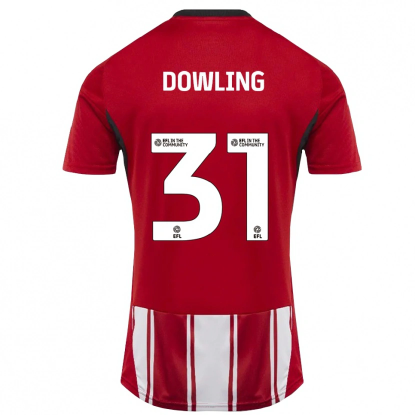 Danxen Barn Lily Dowling #31 Röd Vit Svart Hemmatröja Matchtröjor 2025/26 Tröjor T-Tröja