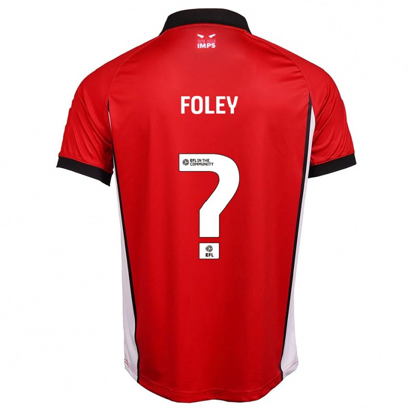 Danxen Barn Ebony Foley #0 Röd Vit Hemmatröja Matchtröjor 2025/26 Tröjor T-Tröja