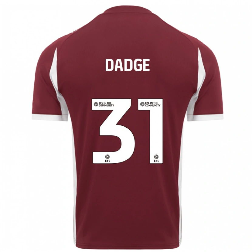 Danxen Barn James Dadge #31 Vinröd Vit Hemmatröja Matchtröjor 2025/26 Tröjor T-Tröja