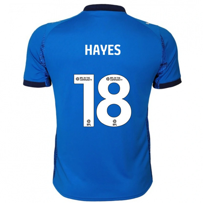 Danxen Barn Cian Hayes #18 Blå Vit Hemmatröja Matchtröjor 2025/26 Tröjor T-Tröja