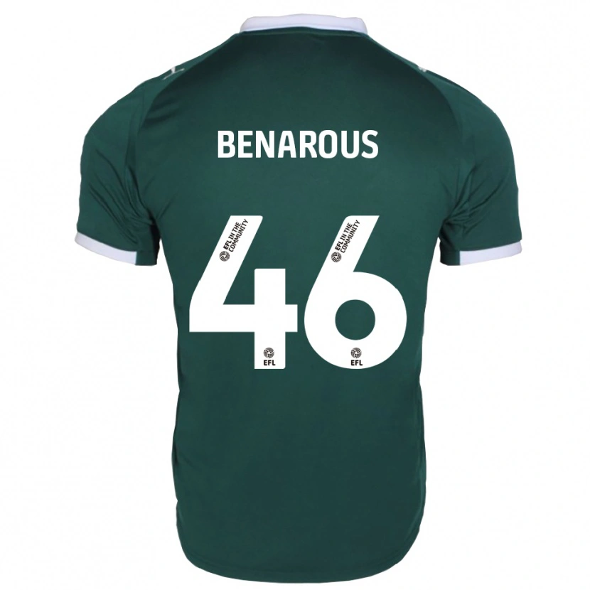 Danxen Barn Ayman Benarous #46 Grön Vit Hemmatröja Matchtröjor 2025/26 Tröjor T-Tröja