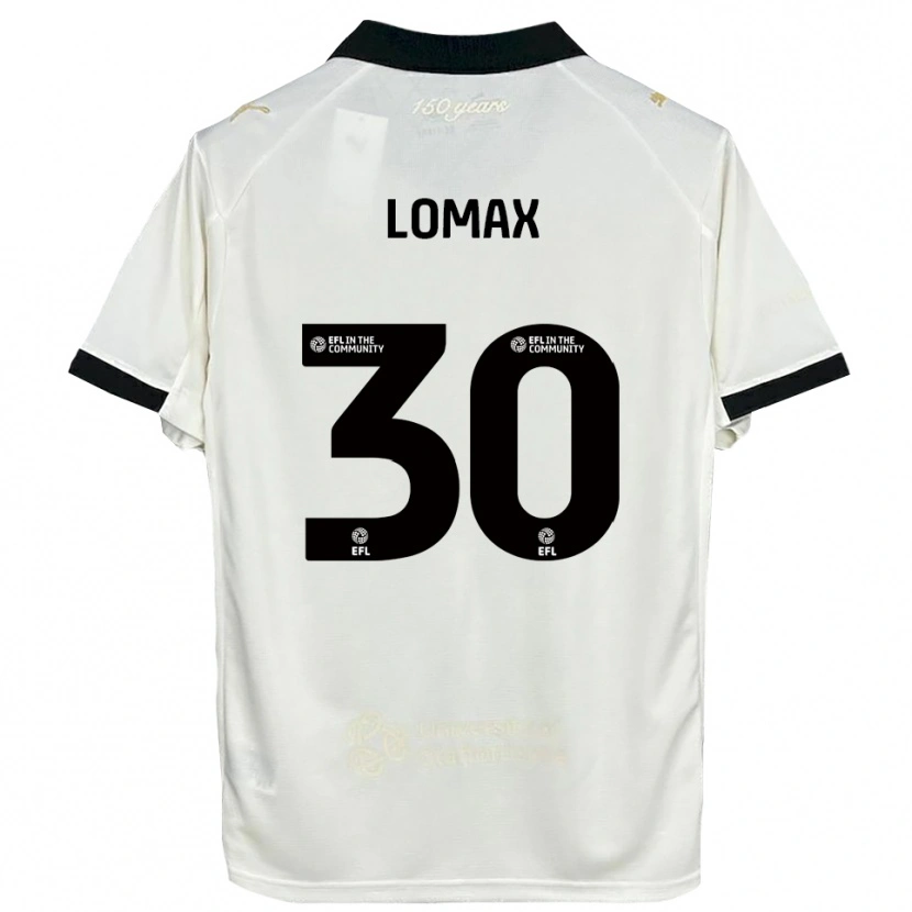 Danxen Barn Ben Lomax #30 Off-White Svart Hemmatröja Matchtröjor 2025/26 Tröjor T-Tröja
