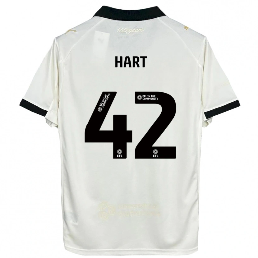 Danxen Barn Sam Hart #42 Off-White Svart Hemmatröja Matchtröjor 2025/26 Tröjor T-Tröja