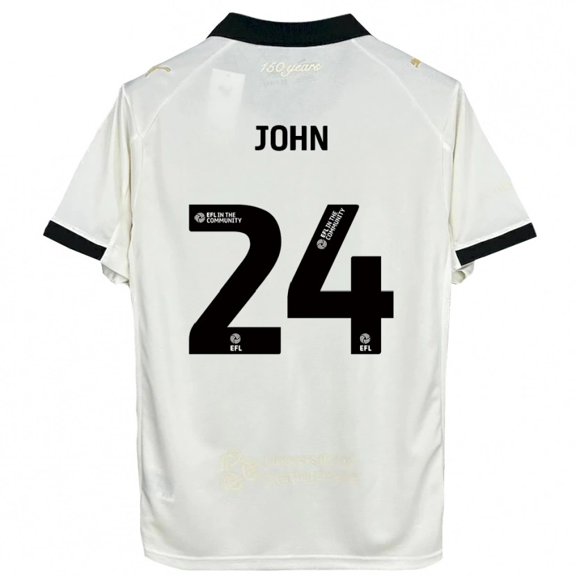 Danxen Barn Kyle John #24 Off-White Svart Hemmatröja Matchtröjor 2025/26 Tröjor T-Tröja