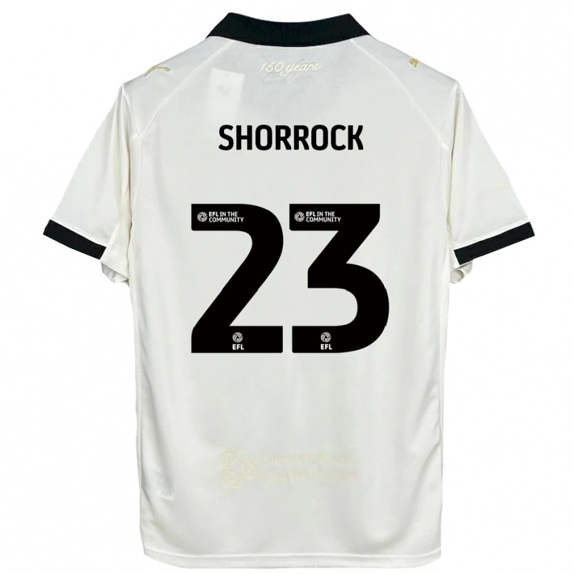 Danxen Barn Jack Shorrock #23 Off-White Svart Hemmatröja Matchtröjor 2025/26 Tröjor T-Tröja