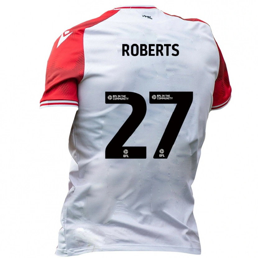 Danxen Barn Mathaeus Roberts #27 Vit Röd Hemmatröja Matchtröjor 2025/26 Tröjor T-Tröja