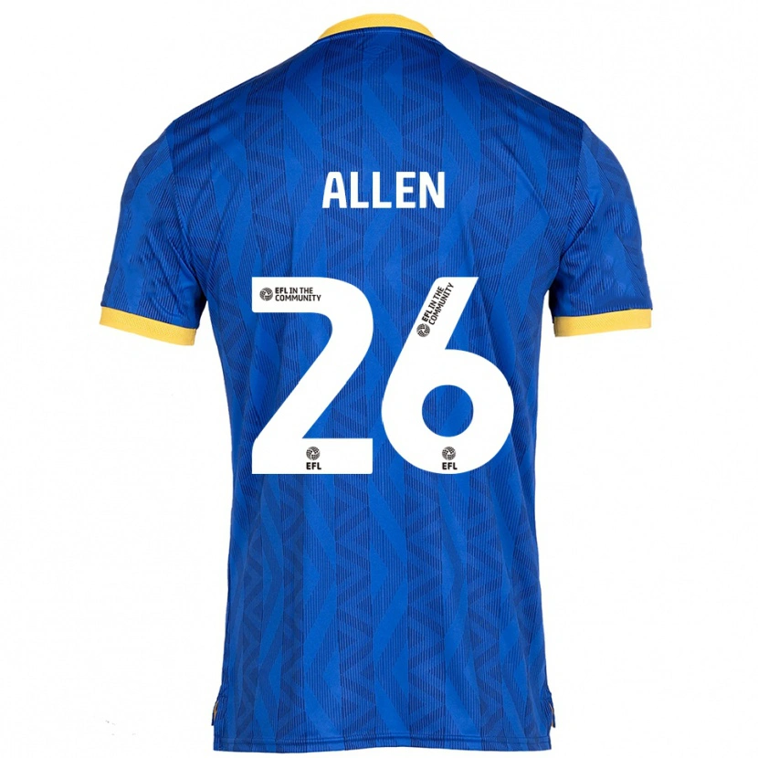 Danxen Barn Lauren Allen #26 Marin Gul Hemmatröja Matchtröjor 2025/26 Tröjor T-Tröja