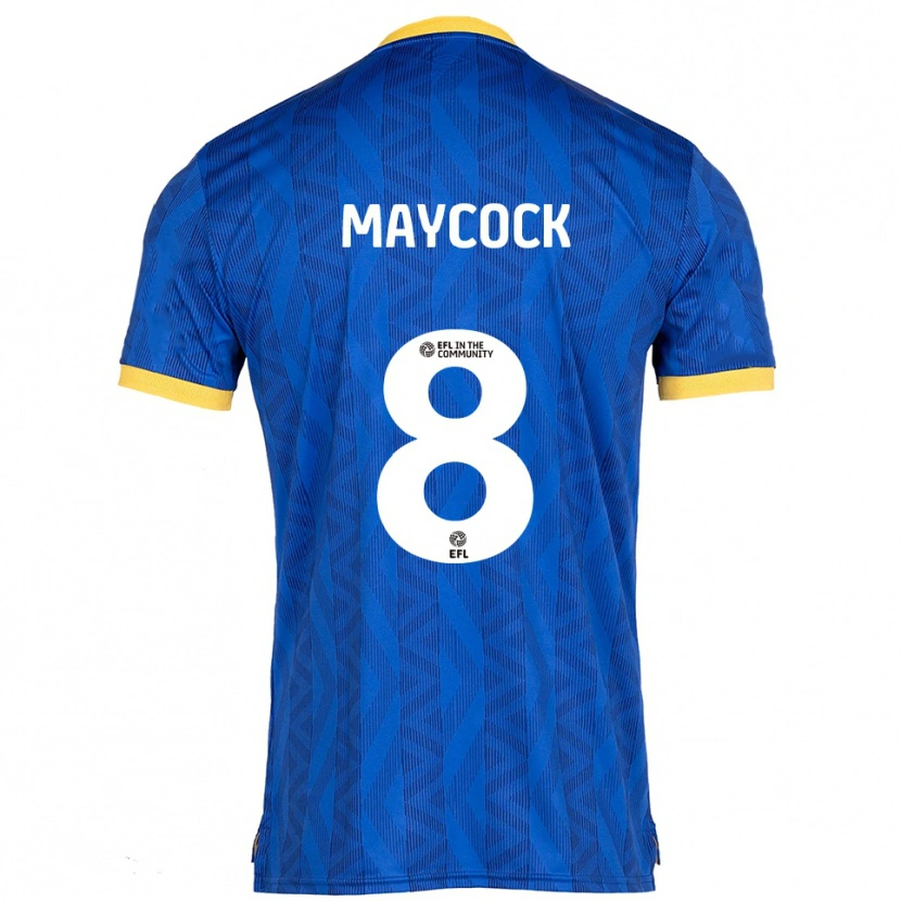 Danxen Barn Callum Maycock #8 Marin Gul Hemmatröja Matchtröjor 2025/26 Tröjor T-Tröja