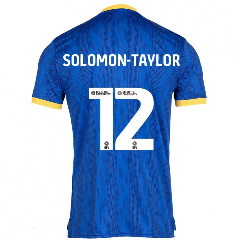 Danxen Barn Kau'inohea Solomon-Taylor #12 Marin Gul Hemmatröja Matchtröjor 2025/26 Tröjor T-Tröja