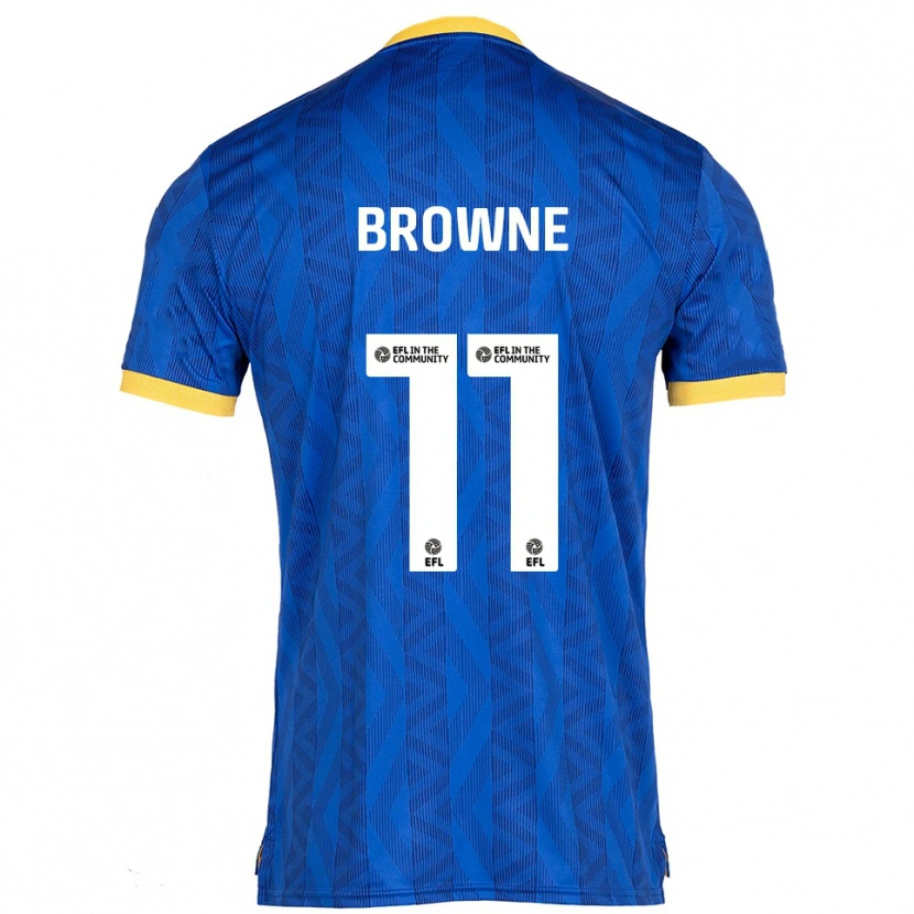 Danxen Barn Marcus Browne #11 Marin Gul Hemmatröja Matchtröjor 2025/26 Tröjor T-Tröja