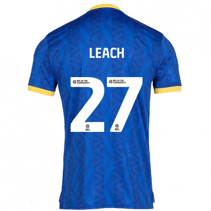 Danxen Barn Ed Leach #27 Marin Gul Hemmatröja Matchtröjor 2025/26 Tröjor T-Tröja