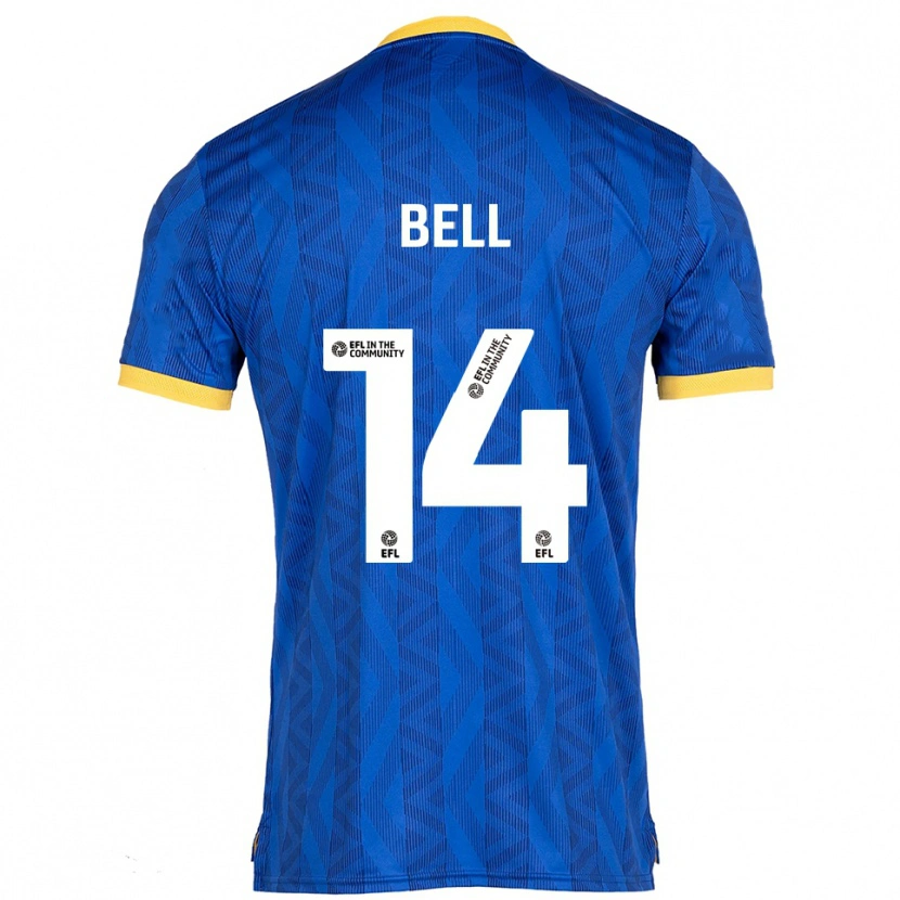 Danxen Barn Leanne Bell #14 Marin Gul Hemmatröja Matchtröjor 2025/26 Tröjor T-Tröja