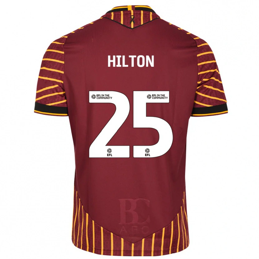 Danxen Barn Joe Hilton #25 Orange Vinröd Hemmatröja Matchtröjor 2025/26 Tröjor T-Tröja