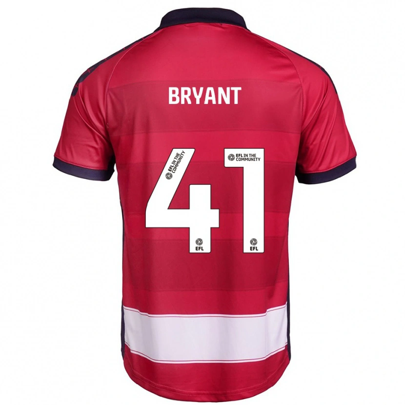 Danxen Barn Jacob Bryant #41 Röd Vit Hemmatröja Matchtröjor 2025/26 Tröjor T-Tröja