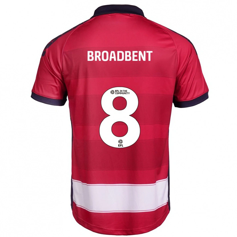Danxen Barn George Broadbent #8 Röd Vit Hemmatröja Matchtröjor 2025/26 Tröjor T-Tröja