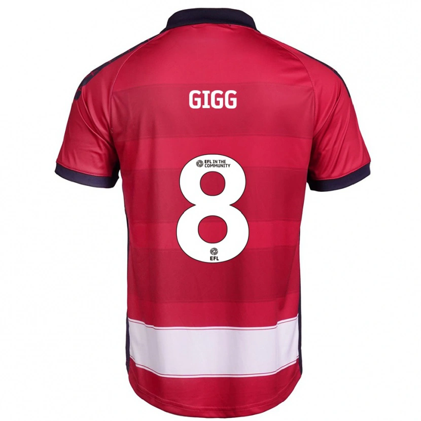 Danxen Barn Izzy Gigg #8 Röd Vit Hemmatröja Matchtröjor 2025/26 Tröjor T-Tröja