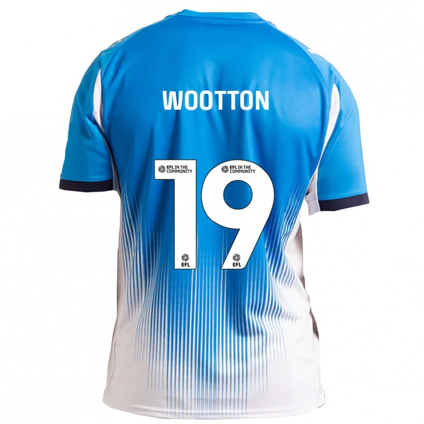 Danxen Barn Kyle Wootton #19 Blå Vit Hemmatröja Matchtröjor 2025/26 Tröjor T-Tröja