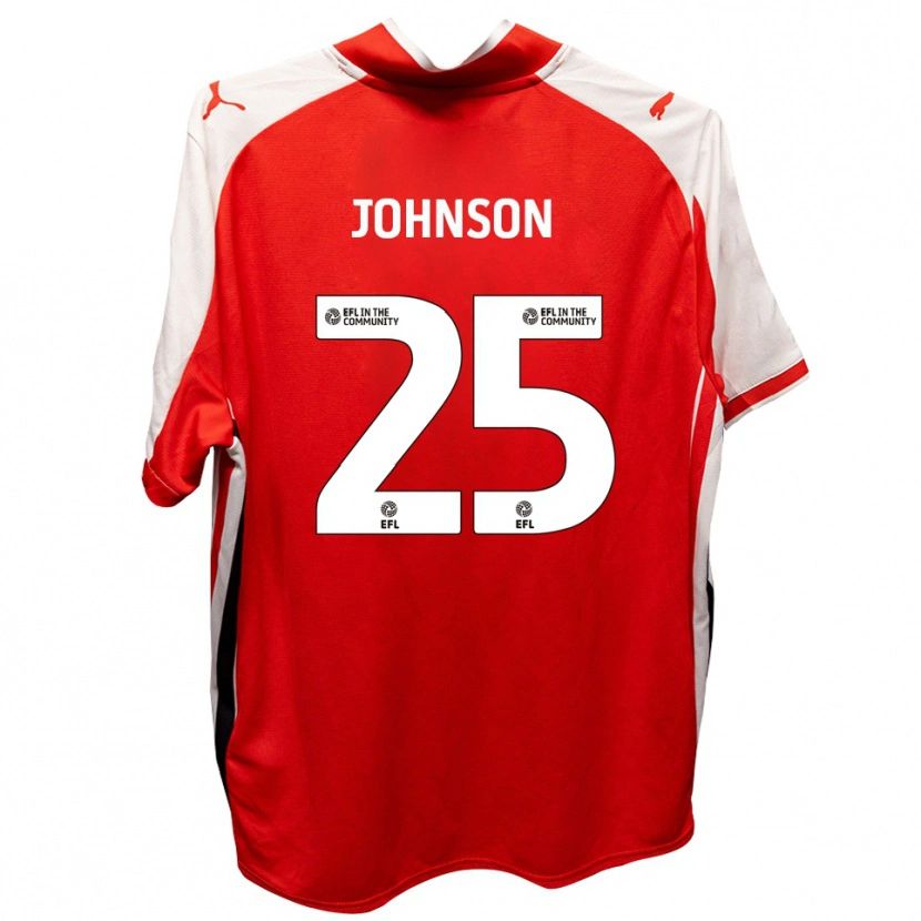 Danxen Barn Will Johnson #25 Röd Vit Hemmatröja Matchtröjor 2025/26 Tröjor T-Tröja