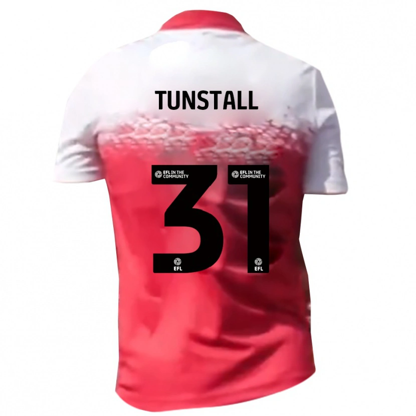 Danxen Barn Finlay Tunstall #31 Rött Vitt Hemmatröja Matchtröjor 2025/26 Tröjor T-Tröja