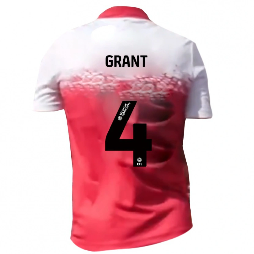 Danxen Barn Conor Grant #4 Rött Vitt Hemmatröja Matchtröjor 2025/26 Tröjor T-Tröja