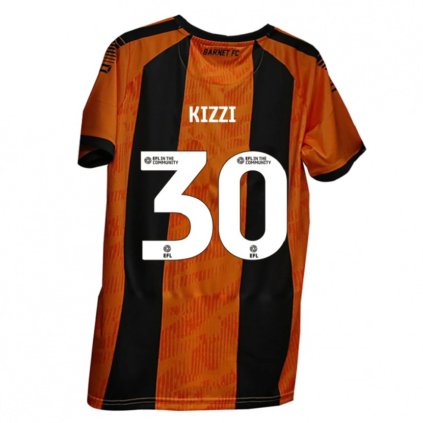 Danxen Barn Joe Kizzi #30 Orange Svart Hemmatröja Matchtröjor 2025/26 Tröjor T-Tröja