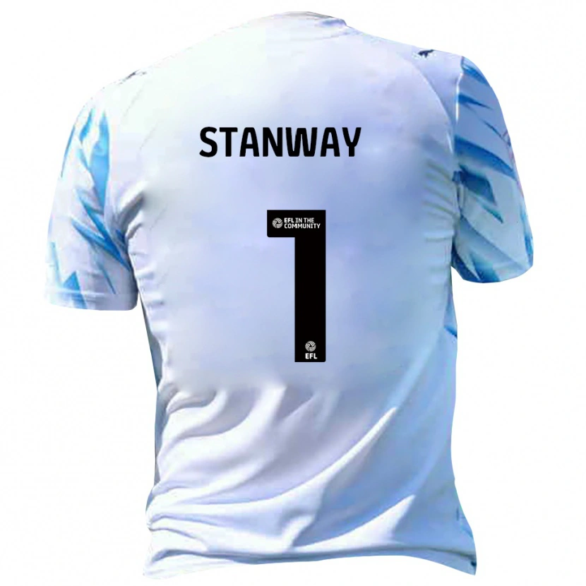 Danxen Barn Wyll Stanway #1 Vit Himmelsblå Hemmatröja Matchtröjor 2025/26 Tröjor T-Tröja