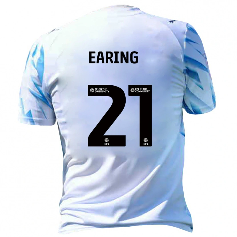 Danxen Barn Jack Earing #21 Vit Himmelsblå Hemmatröja Matchtröjor 2025/26 Tröjor T-Tröja