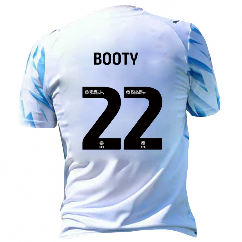 Danxen Barn Regan Booty #22 Vit Himmelsblå Hemmatröja Matchtröjor 2025/26 Tröjor T-Tröja