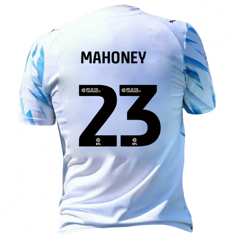 Danxen Barn Connor Mahoney #23 Vit Himmelsblå Hemmatröja Matchtröjor 2025/26 Tröjor T-Tröja