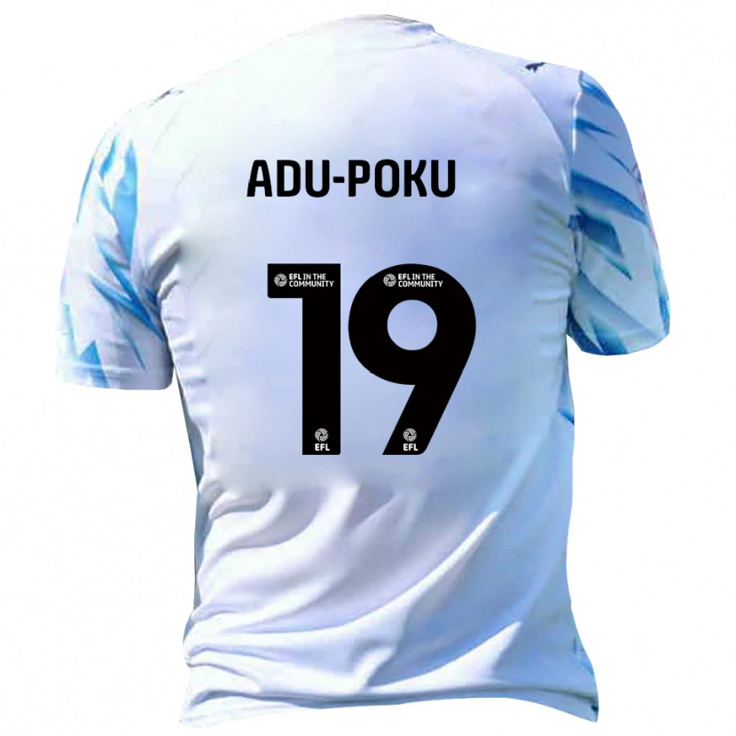 Danxen Barn Michael Adu-Poku #19 Vit Himmelsblå Hemmatröja Matchtröjor 2025/26 Tröjor T-Tröja