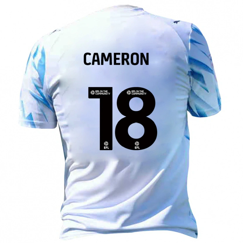 Danxen Barn Innes Cameron #18 Vit Himmelsblå Hemmatröja Matchtröjor 2025/26 Tröjor T-Tröja