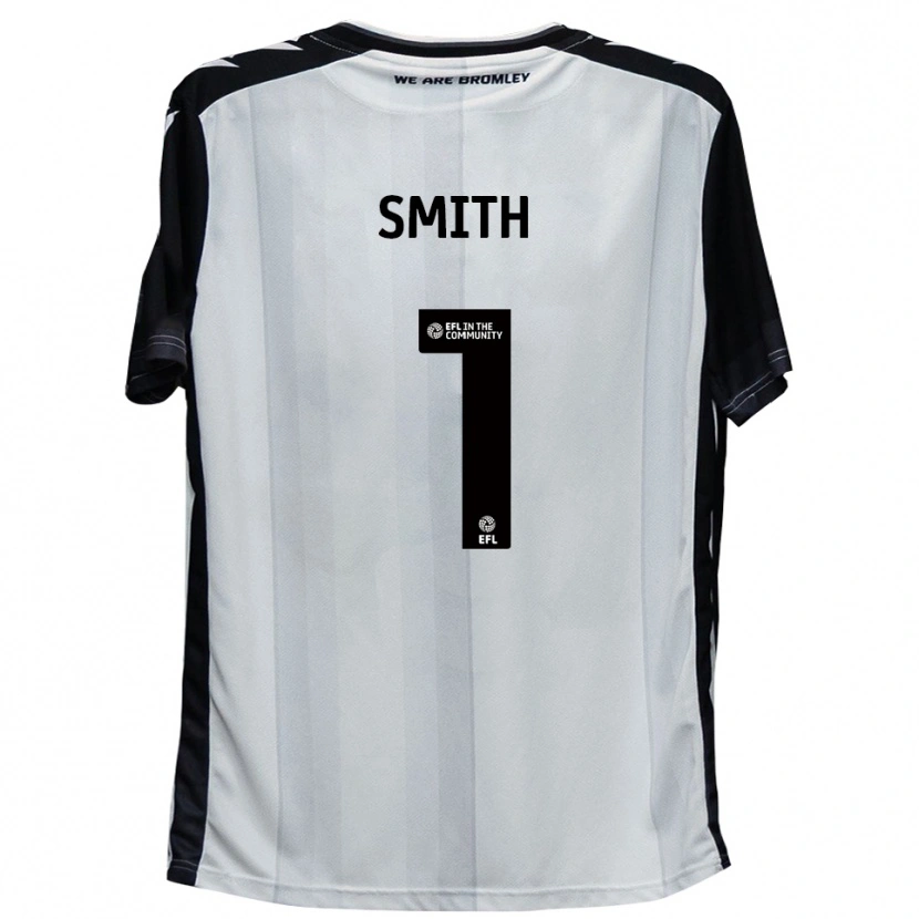 Danxen Barn Grant Smith #1 Vit Svart Hemmatröja Matchtröjor 2025/26 Tröjor T-Tröja