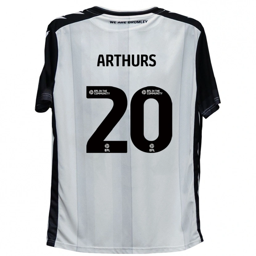 Danxen Barn Jude Arthurs #20 Vit Svart Hemmatröja Matchtröjor 2025/26 Tröjor T-Tröja