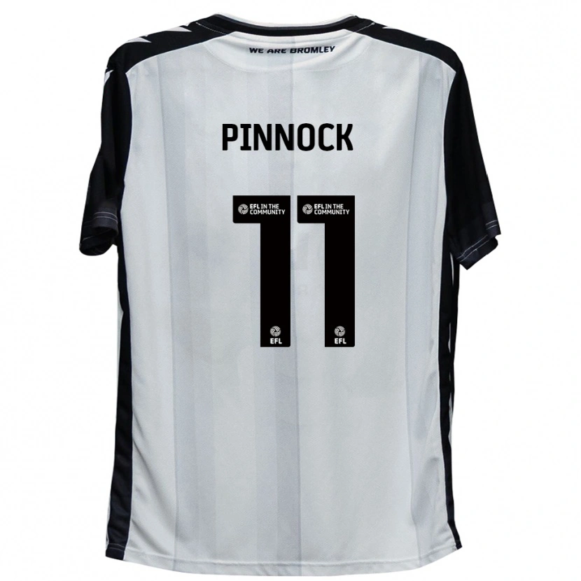Danxen Barn Mitch Pinnock #11 Vit Svart Hemmatröja Matchtröjor 2025/26 Tröjor T-Tröja