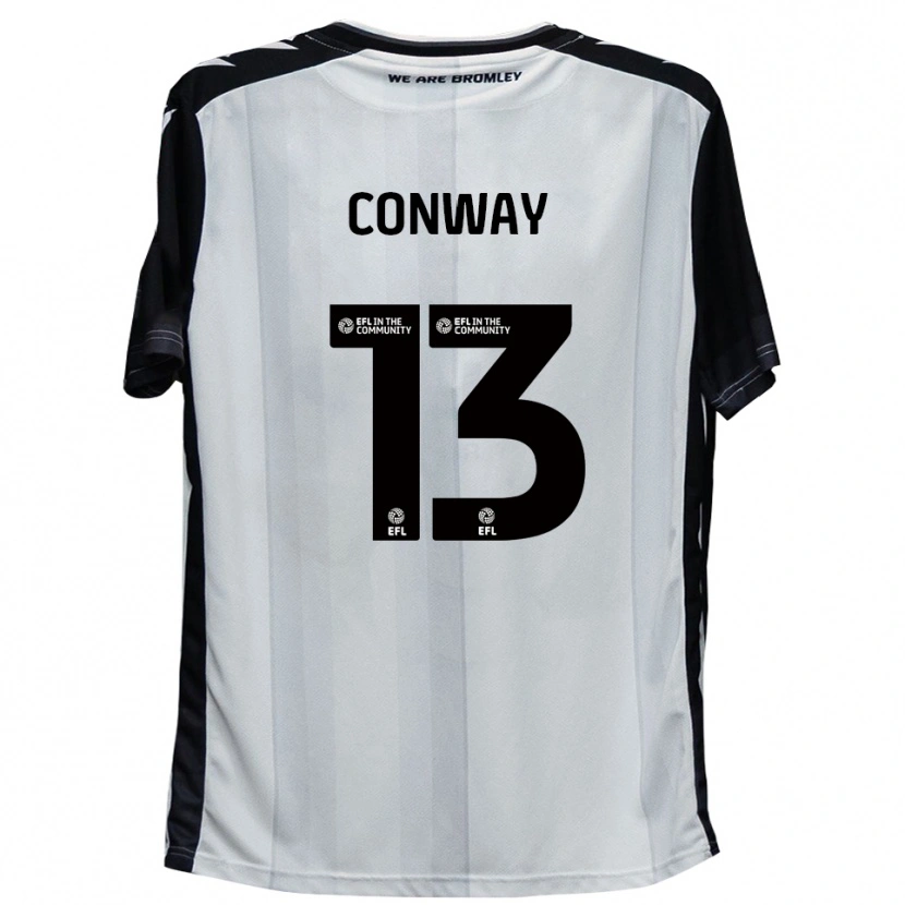 Danxen Barn Monty Conway #13 Vit Svart Hemmatröja Matchtröjor 2025/26 Tröjor T-Tröja