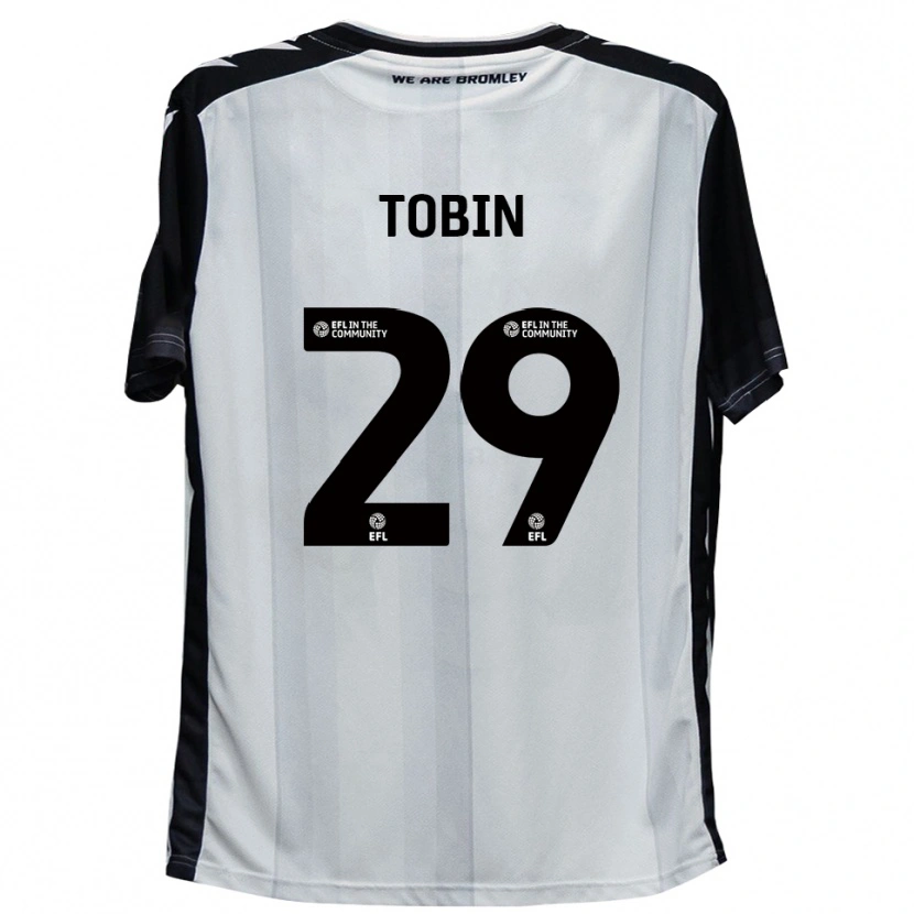 Danxen Barn Josh Tobin #29 Vit Svart Hemmatröja Matchtröjor 2025/26 Tröjor T-Tröja