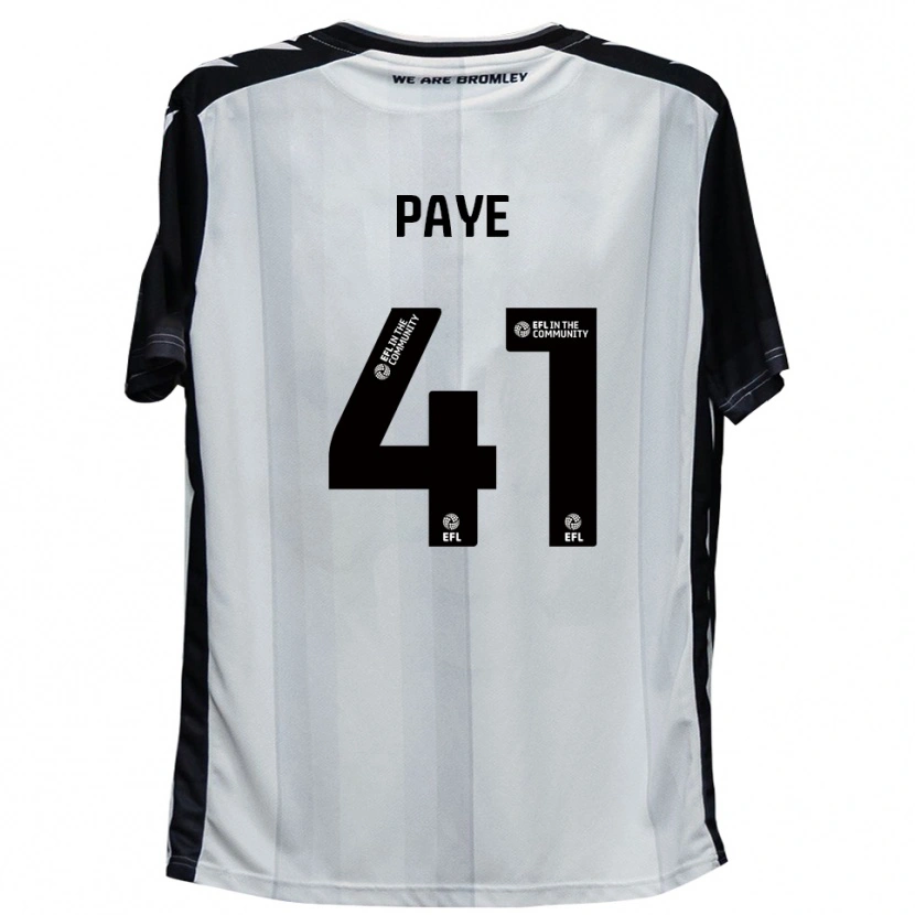 Danxen Barn Charlie Paye #41 Vit Svart Hemmatröja Matchtröjor 2025/26 Tröjor T-Tröja
