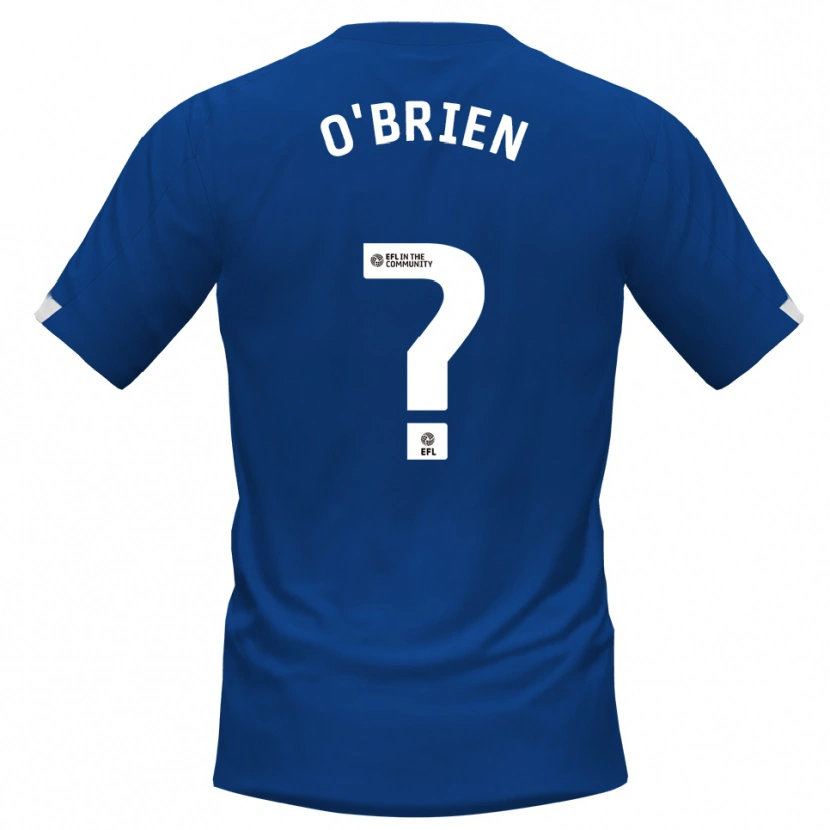 Danxen Barn Steph O'brien #0 Blå Vit Hemmatröja Matchtröjor 2025/26 Tröjor T-Tröja