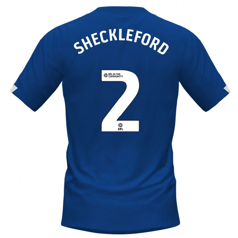 Danxen Barn Ryheem Sheckleford #2 Blå Vit Hemmatröja Matchtröjor 2025/26 Tröjor T-Tröja